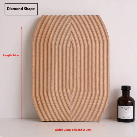 Planche de bois ondulée