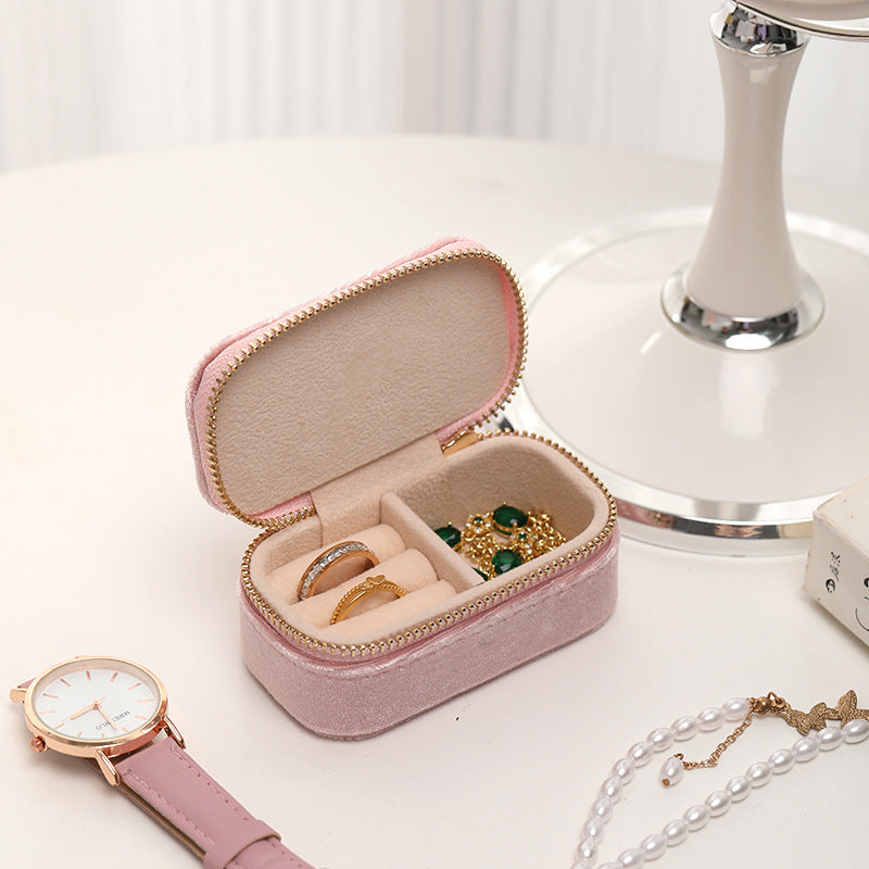 Écrin à Bijoux en Velours "The Morning Glow" – Protection Sophistiquée