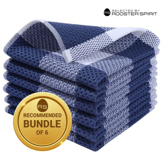Torchons de cuisine "L’Instant Vichy" en Coton Gaufré [BUNDLE DISPONIBLE]