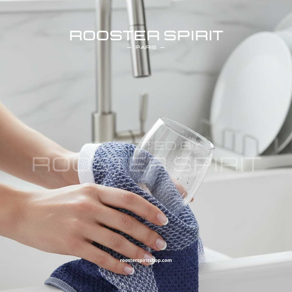 Torchons de cuisine "L’Instant Vichy" en Coton Gaufré [BUNDLE DISPONIBLE]