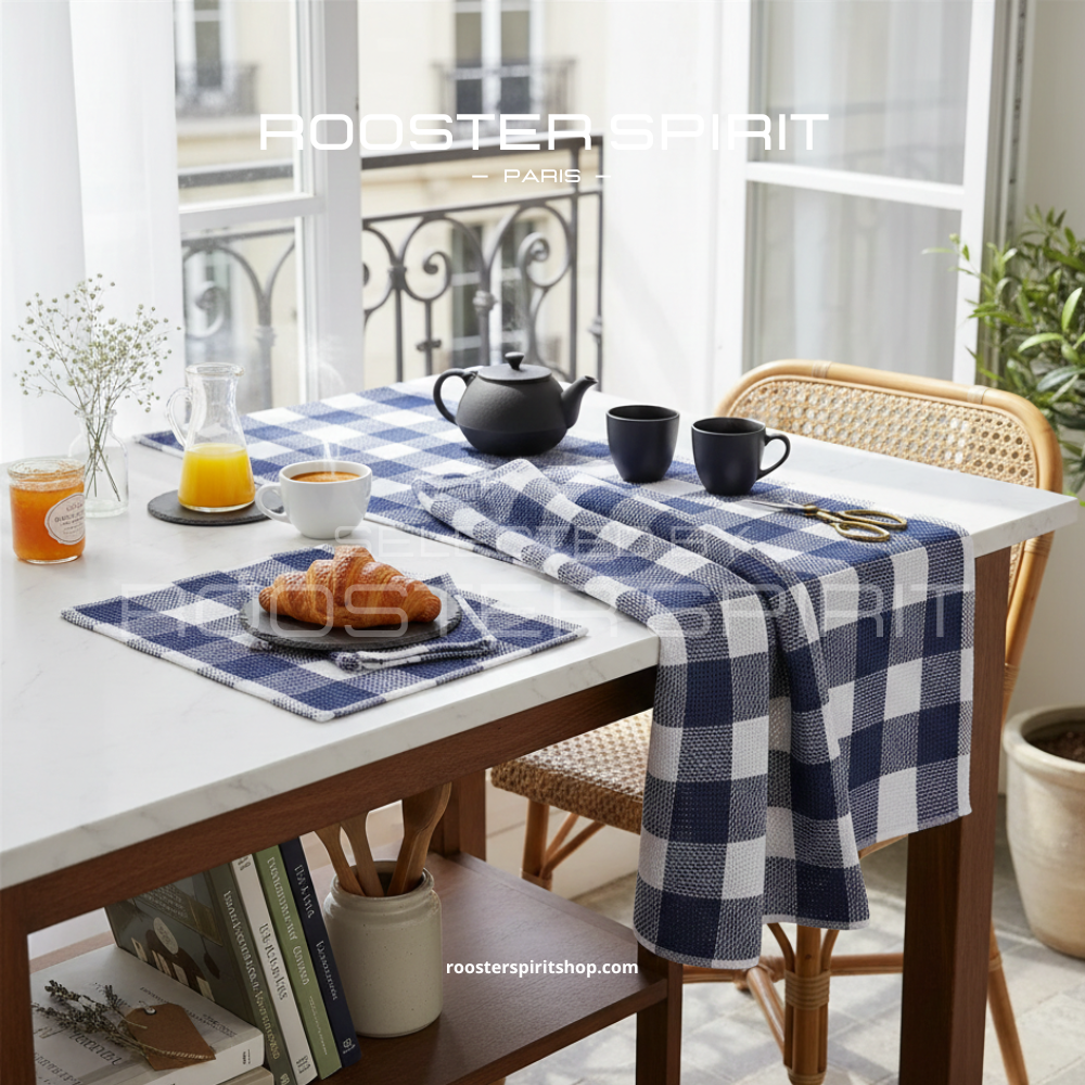 Torchons de cuisine "L’Instant Vichy" en Coton Gaufré [BUNDLE DISPONIBLE]